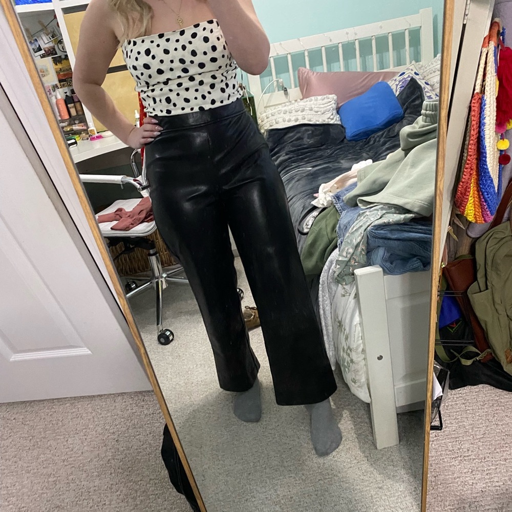 Babaton Cynthia BLACK leather Pants